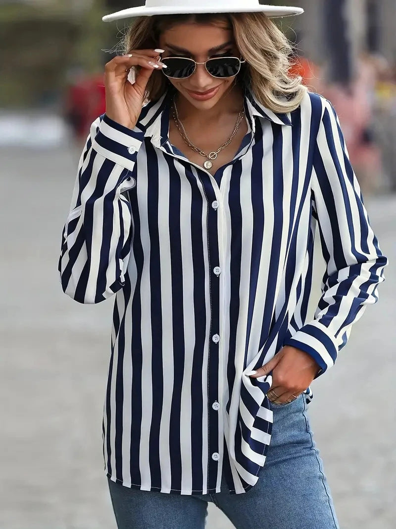 Striped Cardigan Top